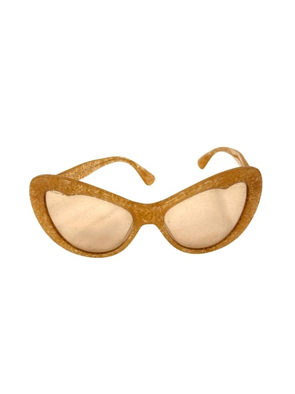 Miu Miu Sunglasses SMU04O KAS9N1 Yellow Brown Lens Cat Eye Style